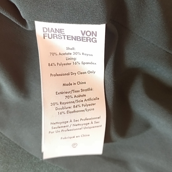 New Diane Von Furstenberg women's blazer collared open back - Picture 9 of 10